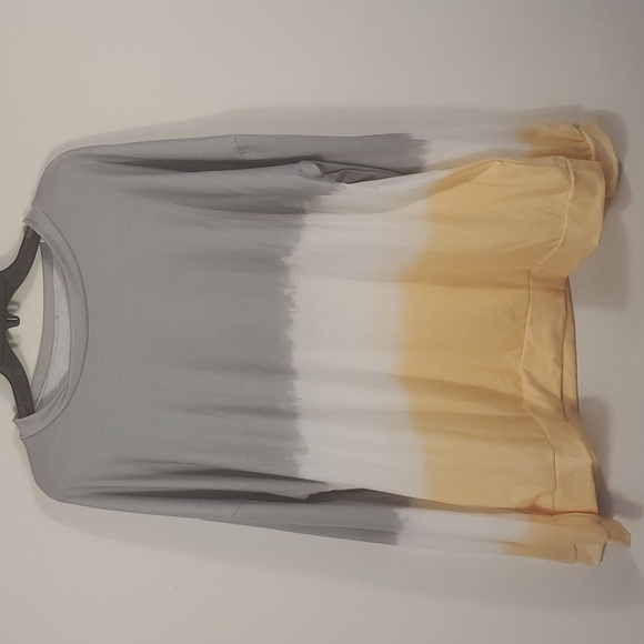 Tunic Gray & Yellow Tie-Dye Size 3XL - Picture 4 of 15